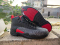 Black & Red Elephant-Print High-Top Sneakers