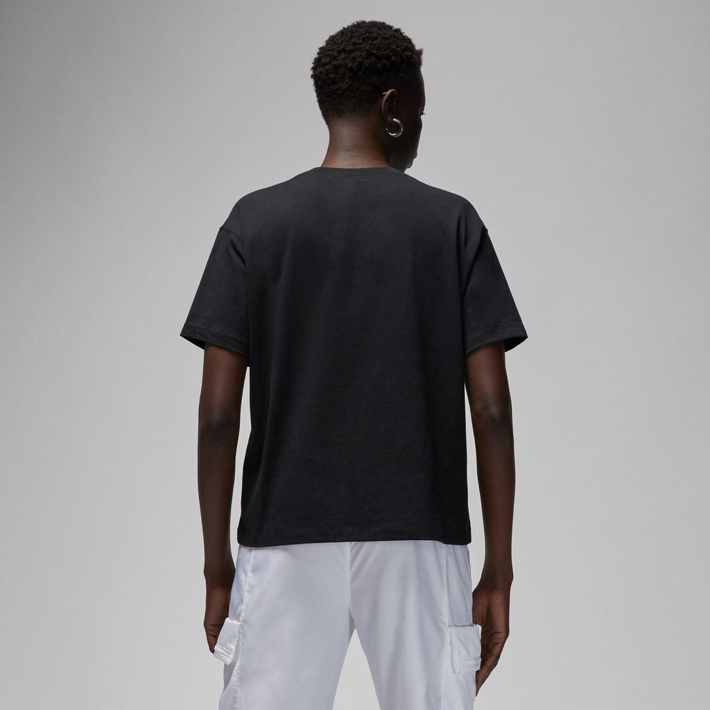 Women's Jordan Flight T-Shirt - BLACK/WHITE