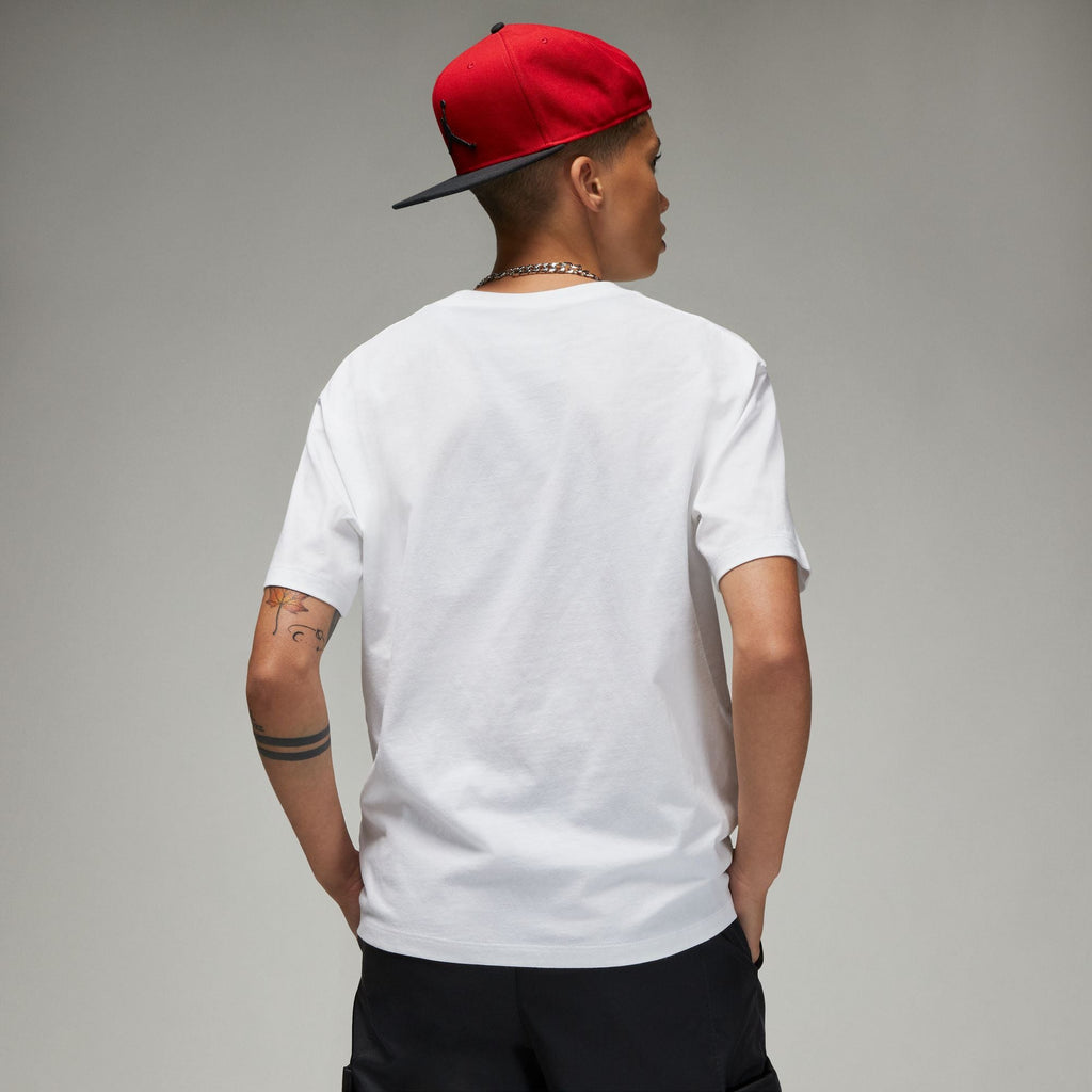 Women's Jordan Flight T-Shirt - White/Gym Red
