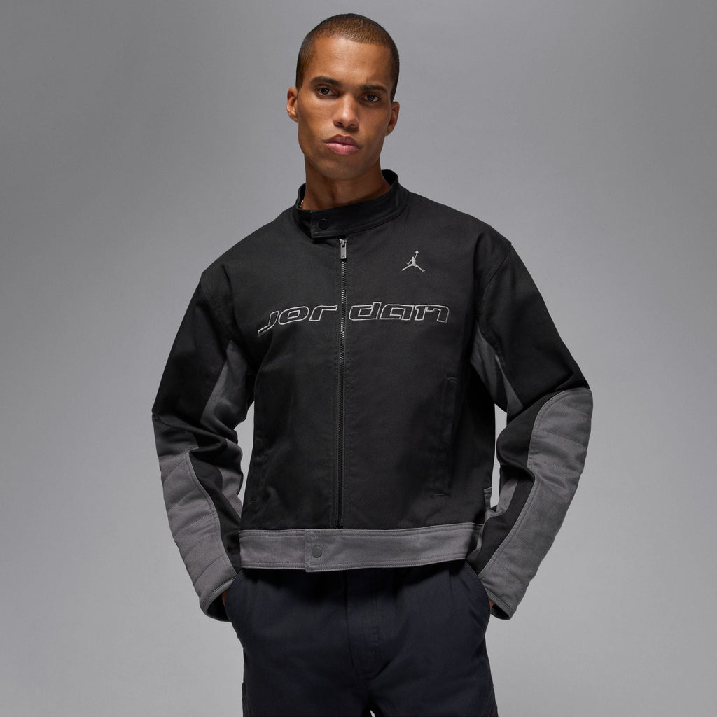 Men's Jordan Brooklyn Motorsport Jacket - Black/Iron Grey/Iron Grey