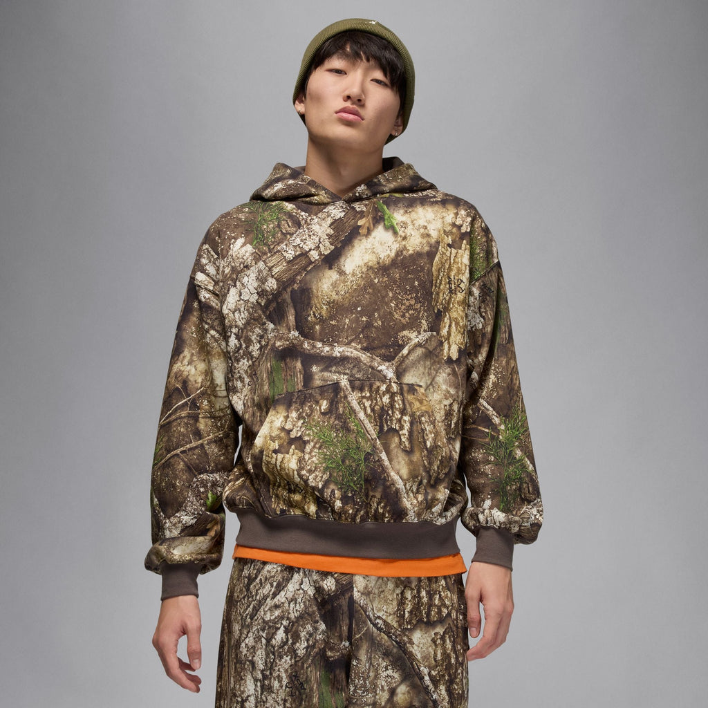 Men's Jordan Brooklyn Fleece Realtree Pullover Hoodie - Medium Olive/Sail