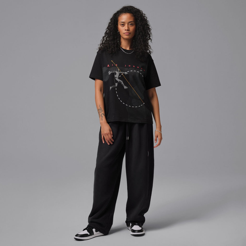 Women's Jordan Flight Graphic T-Shirt - Black/Smoke Grey