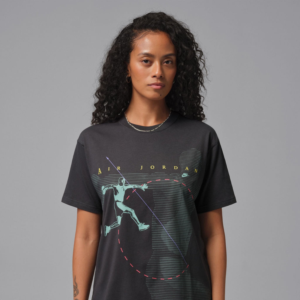 Women's Jordan Flight Graphic T-ShirtDark Smoke Grey/Black