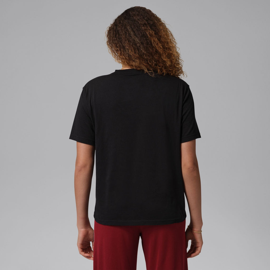 Womens Jordan Lips Graphic T-Shirt - Black/White