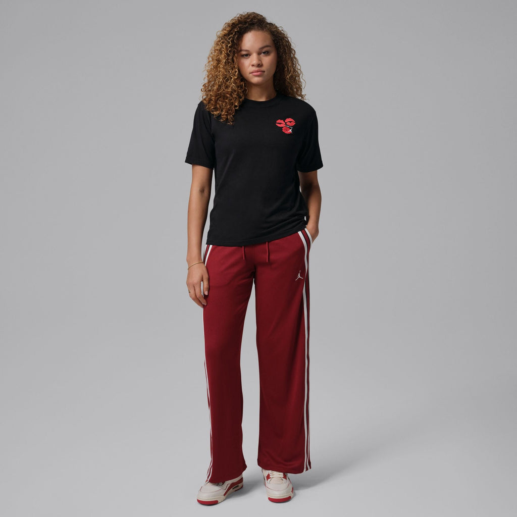 Womens Jordan Lips Graphic T-Shirt - Black/White