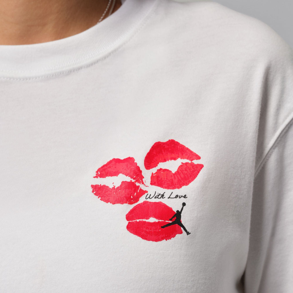 Women's Jordan Flight Graphic T-Shirt - White/Black