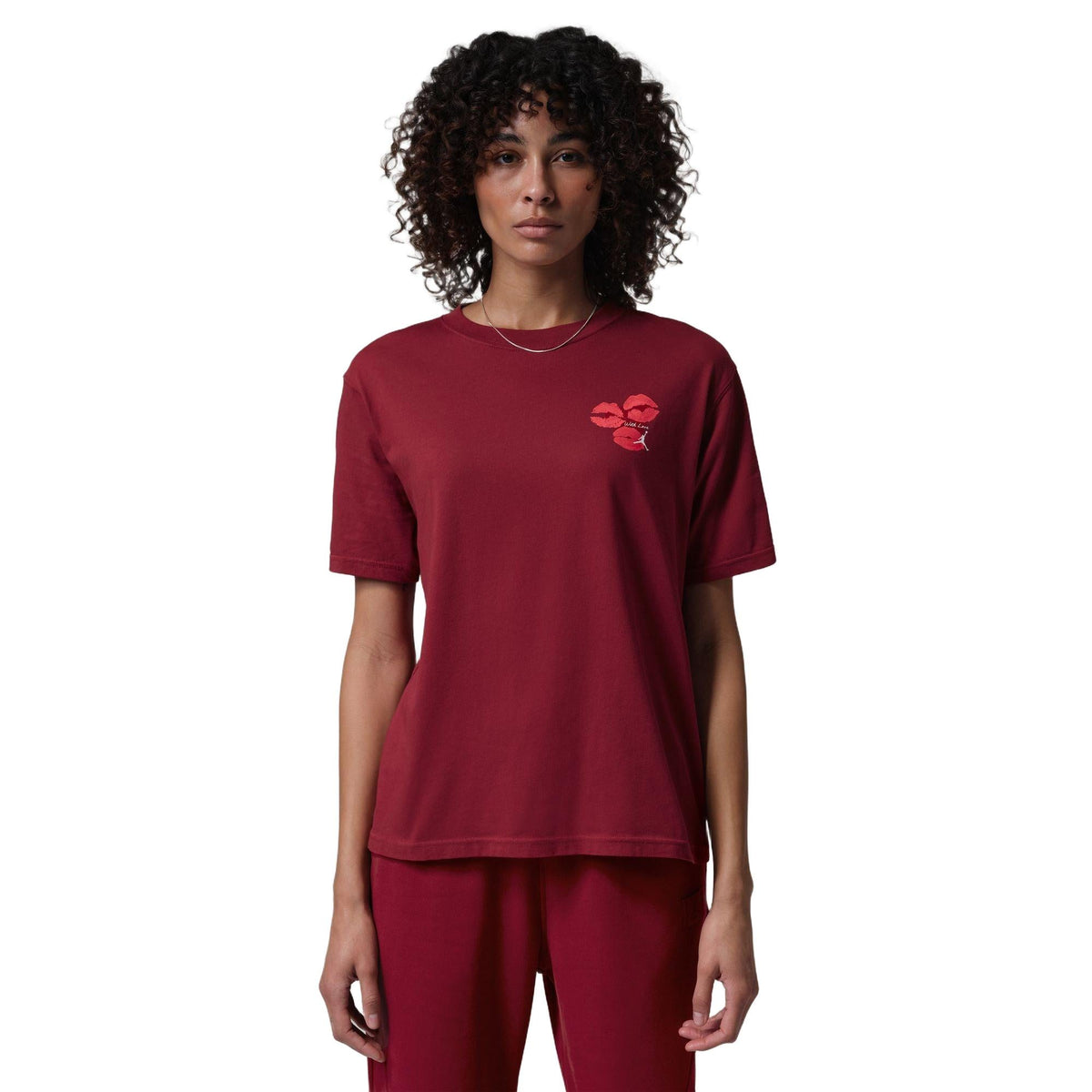 Women's Jordan Flight Graphic T-Shirt - Team Red/White