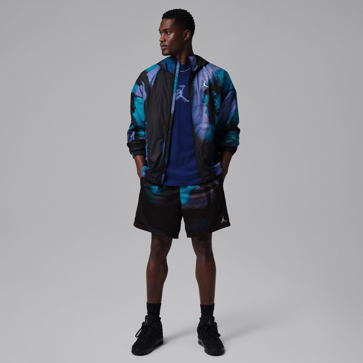 Men's Jordan Brooklyn Dream Dunk Shorts - Black/White