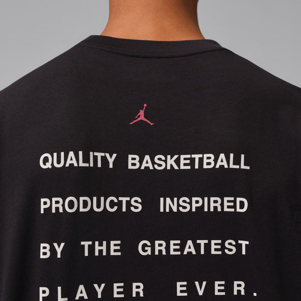 Men's Jordan Flight Script T-Shirt - Black/Gym Red