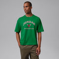 Men's Nike Jordan Flight Essentials Boxy Graphic T-Shirt - Lucky Green/University Red