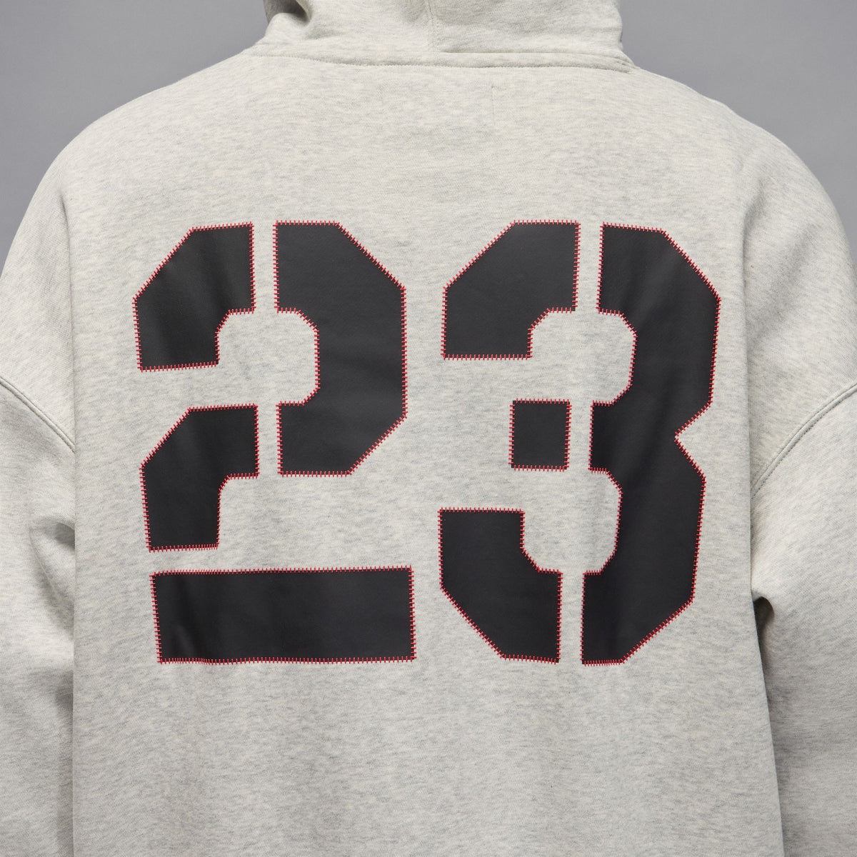 Mens Jordan Brooklyn Oversized Pullover Fleece Hoodie - Grey